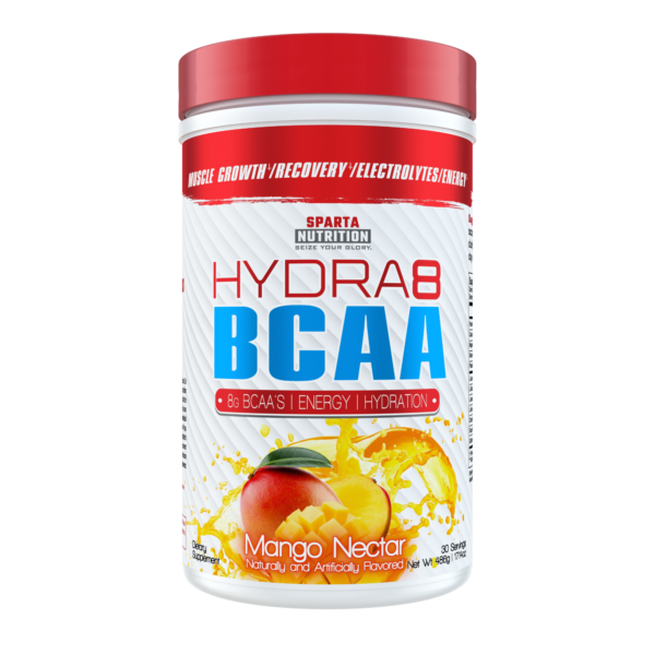 sparta nutrition hydra8 bcaa mango