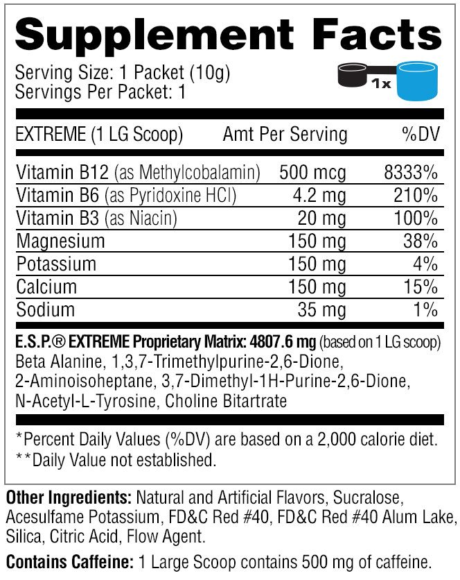 Metabolic Nutrition E S P Pre Workout