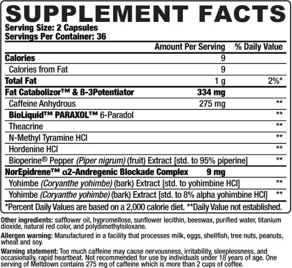 meltdown fat burner