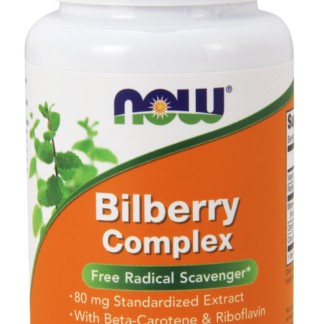 NOW Foods Bilberry Complex 80 mg Veg Capsules