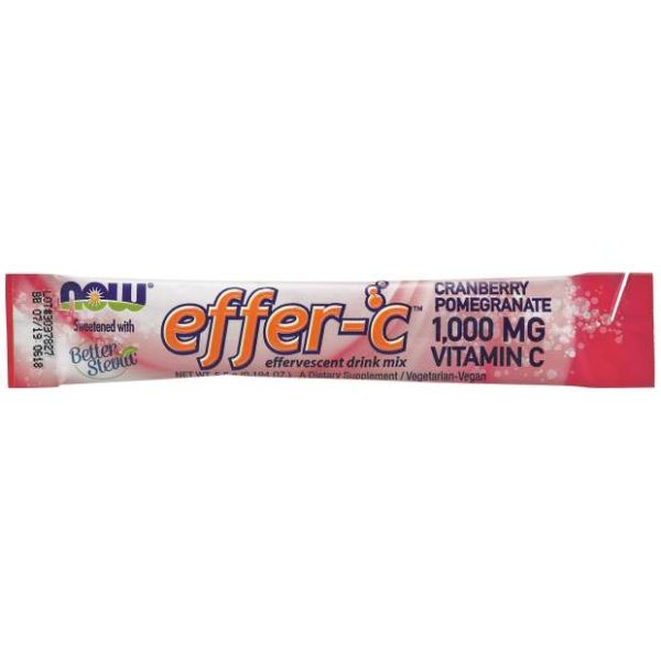 NOW Foods Effer-C Cranberry Pomegranate Packets (30) - Image 2