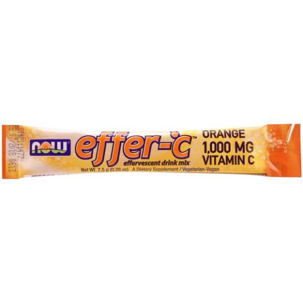 NOW Foods Effer-C Orange Packets (30) - Image 2