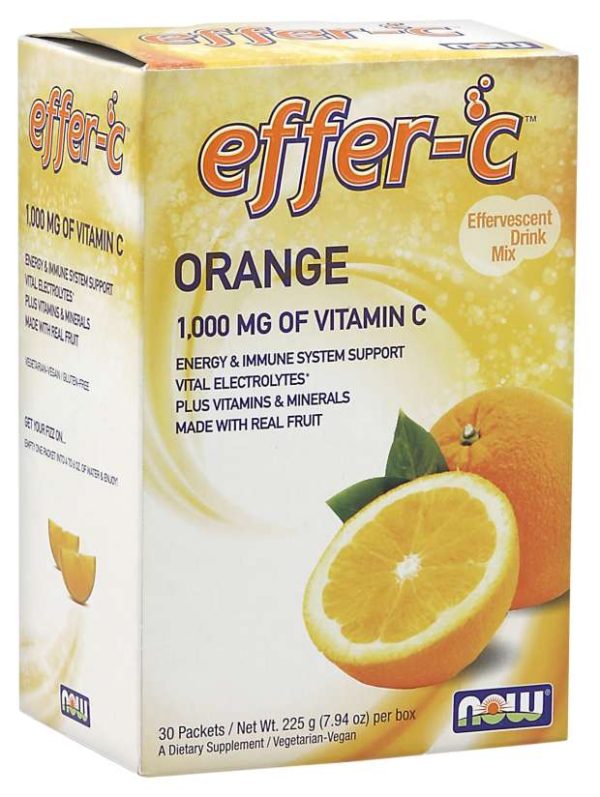 NOW Foods Effer-C Orange Packets (30)