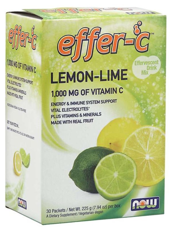 NOW Foods Effer-C Lemon Lime Packets (30)