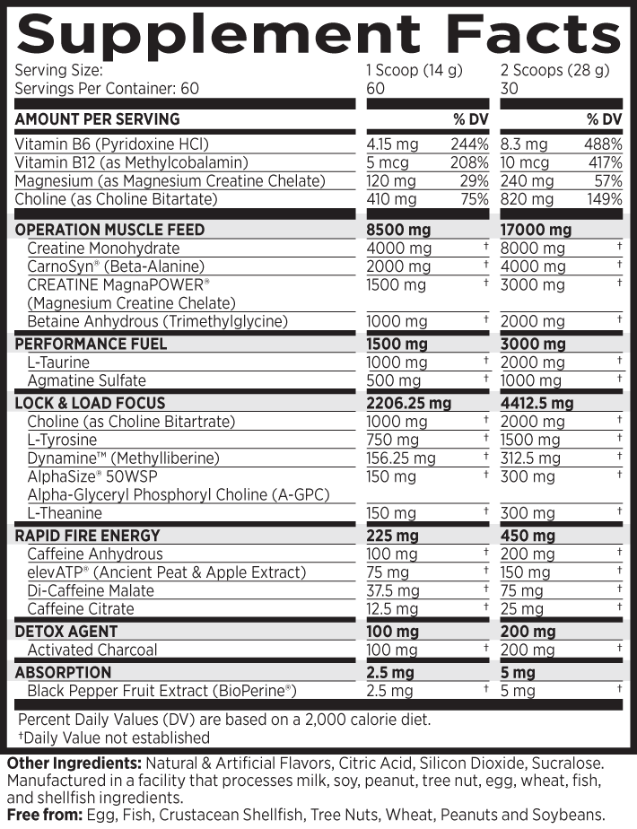 MRI Black Powder Pre-Workout Cocoberry Boom